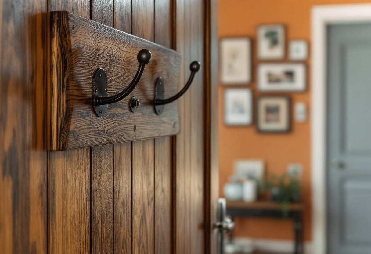Idee eleganti per decorare lo spazio dietro la porta