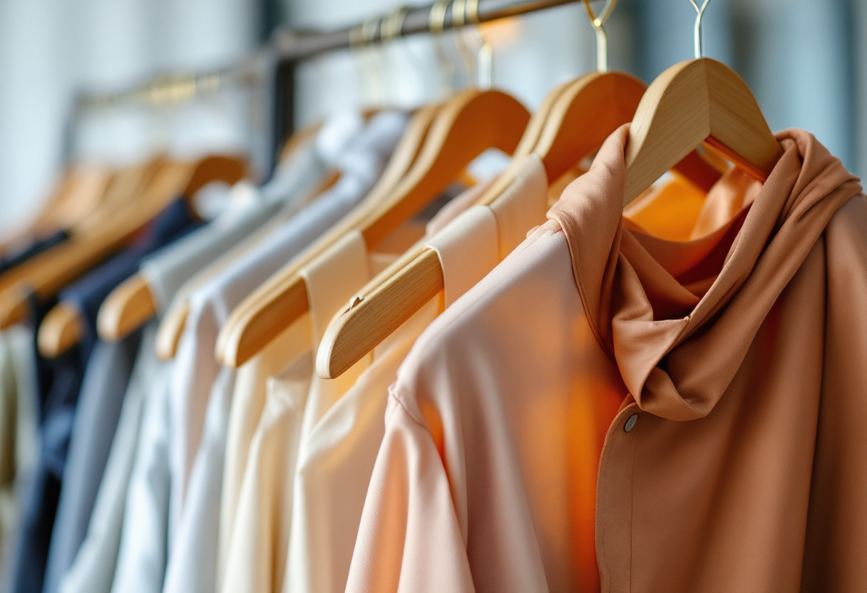 Immagine di moda per il cambio di stagione con outfit eleganti