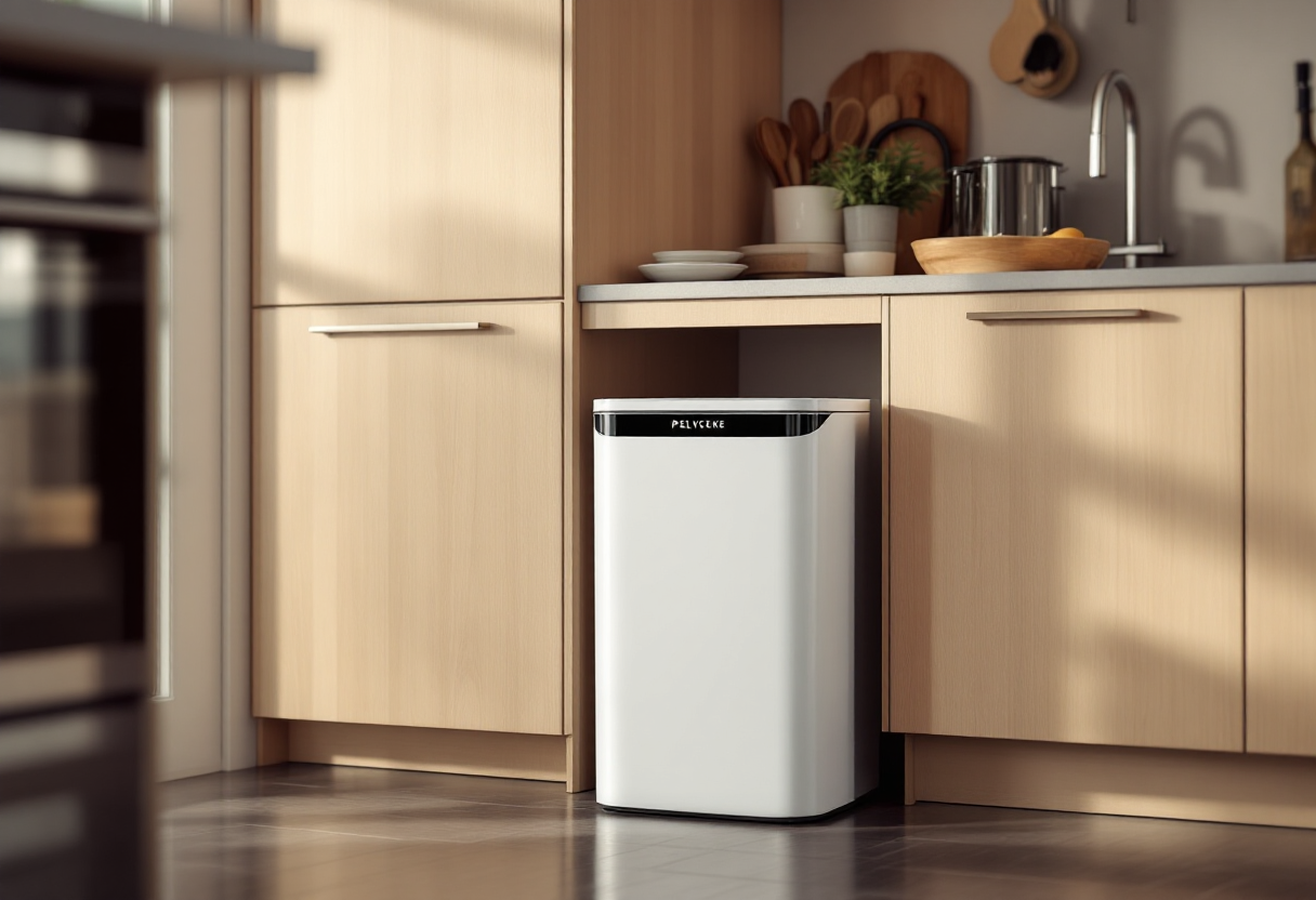 Cestino intelligente Ikea in un ambiente moderno