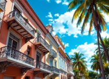 Mappa che illustra le relazioni geopolitiche tra Europa e Caraibi