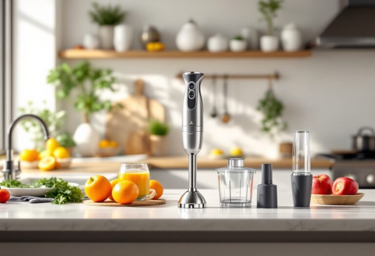 Frullatore a immersione 3 in 1 di Lidl in uso in cucina