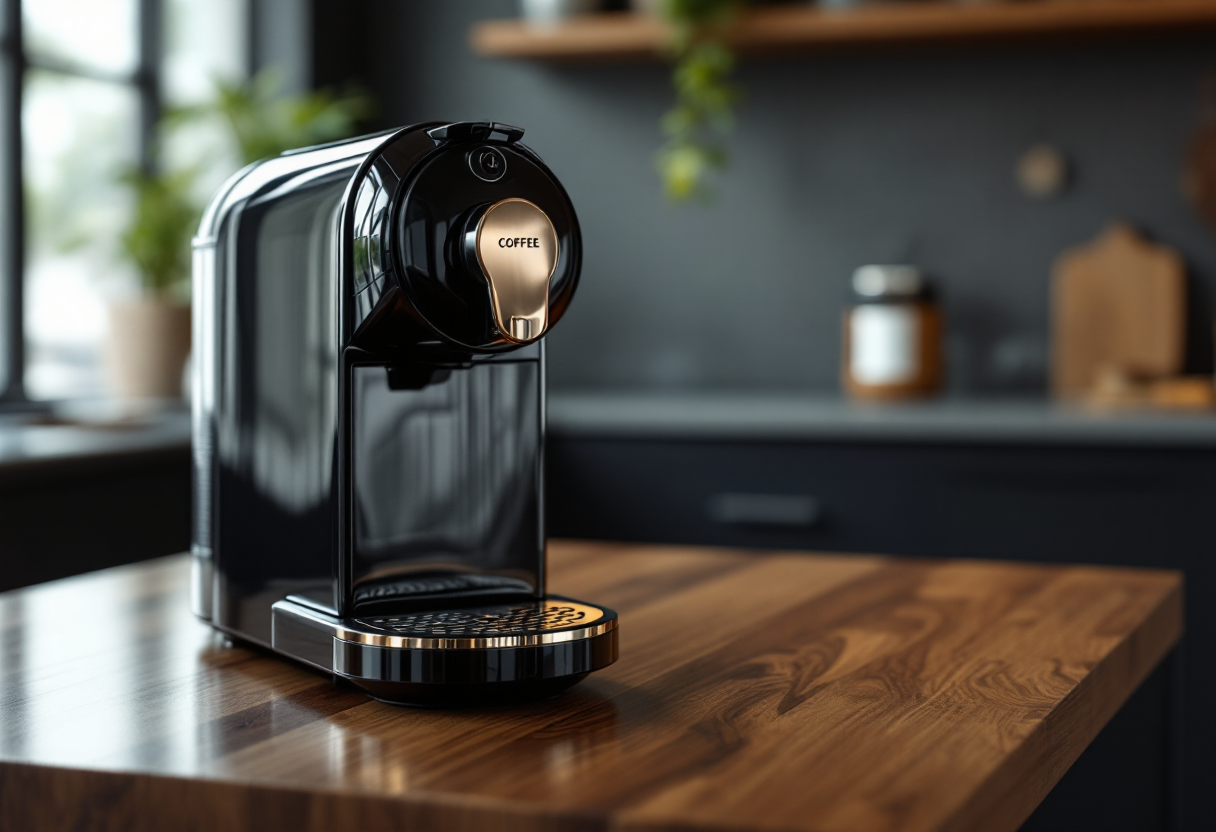 Macchina da caffè in cialde elegante e funzionale