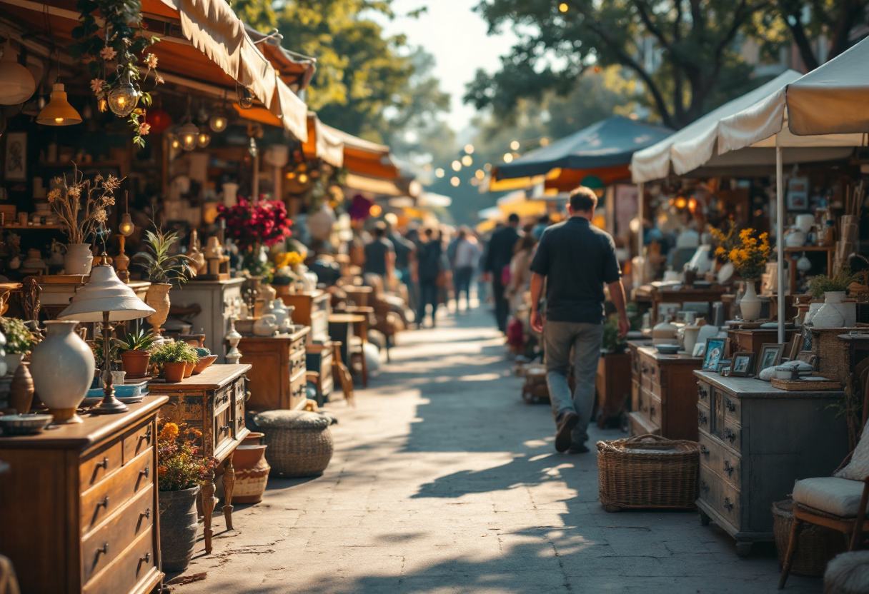 Mercatino dell'usato ad Ambrì con oggetti unici