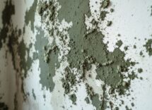 Immagine di muffa sui muri con rimedi per la prevenzione