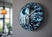 Orologio da parete ispirato a Star Wars con design galattico