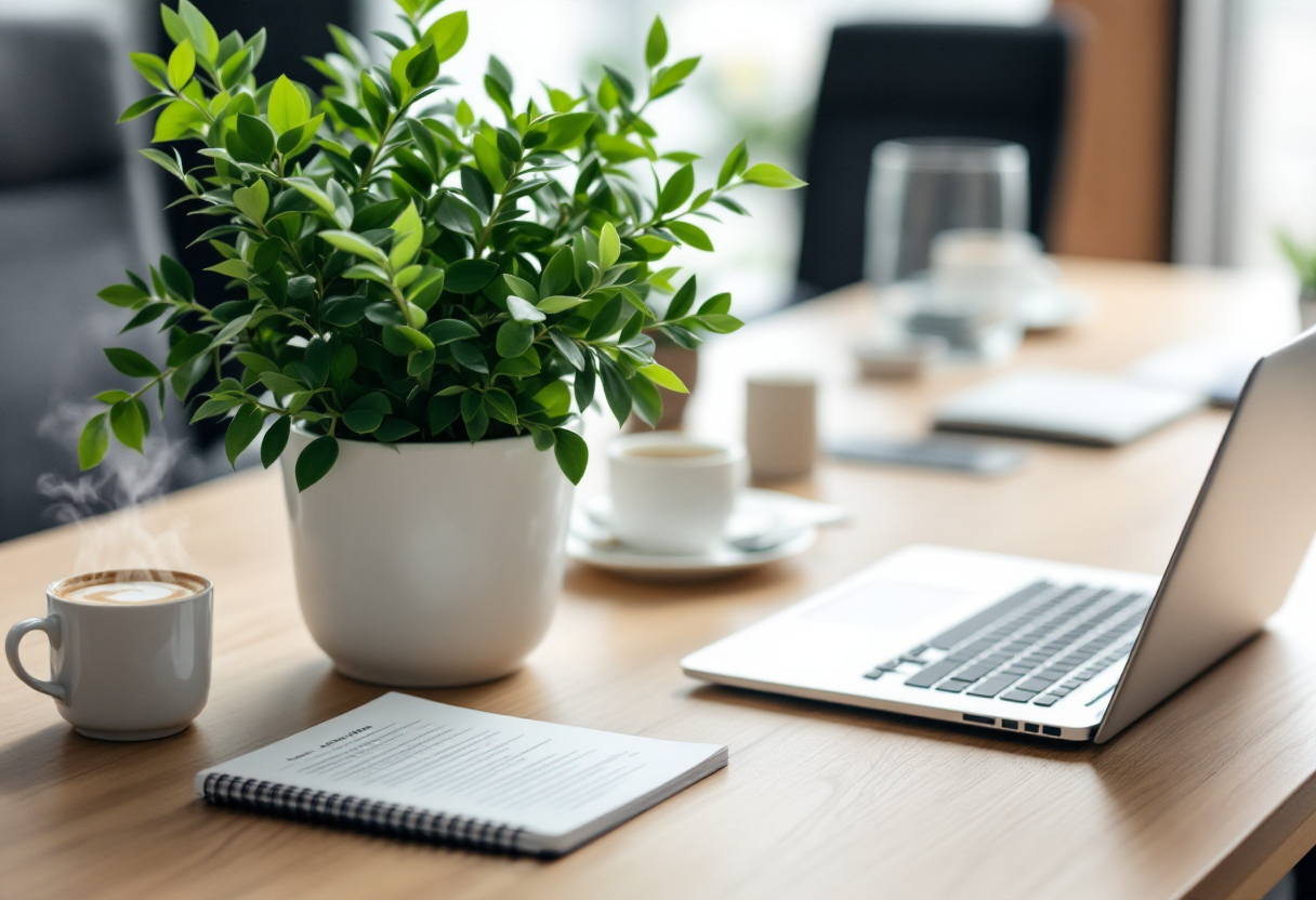 Ambiente di lavoro pulito e ordinato per maggiore produttività