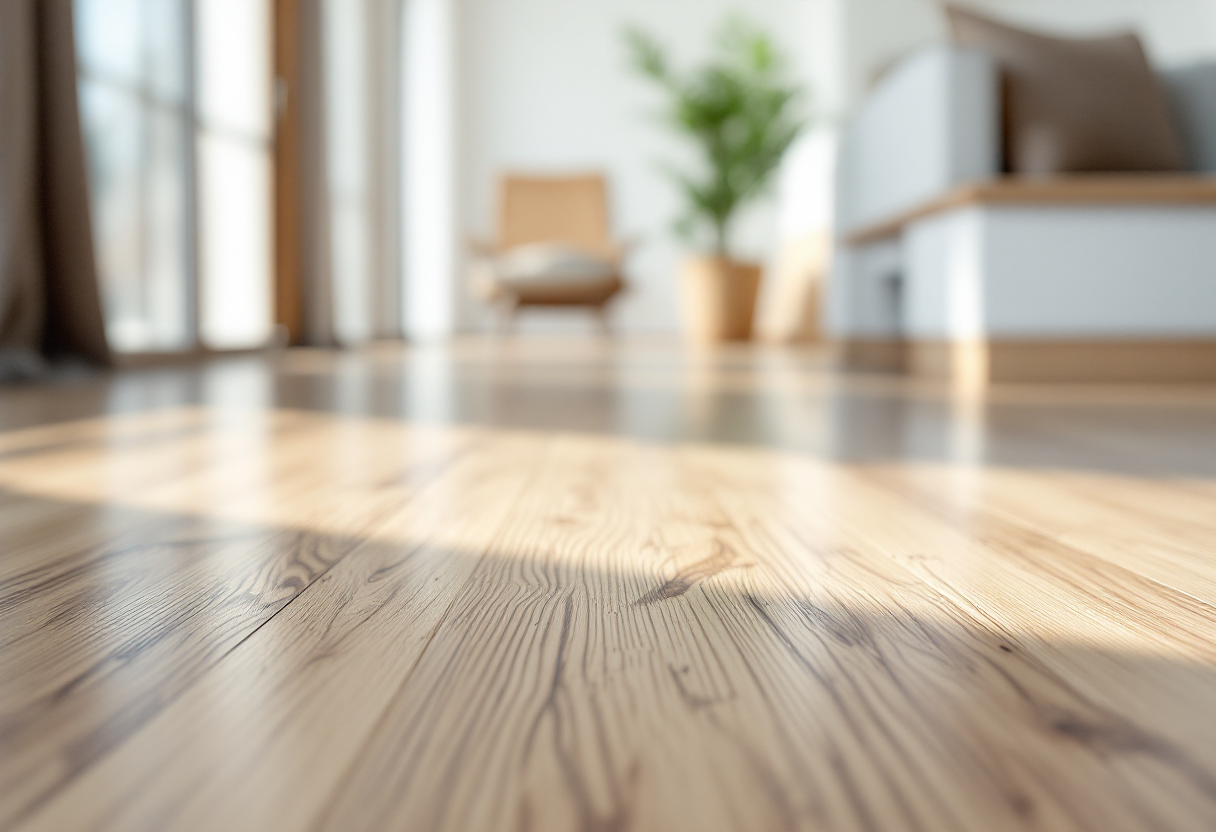 Esempio di pavimento ristrutturato con design elegante