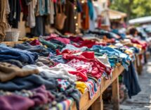 Immagine di un evento di baratto di moda sostenibile