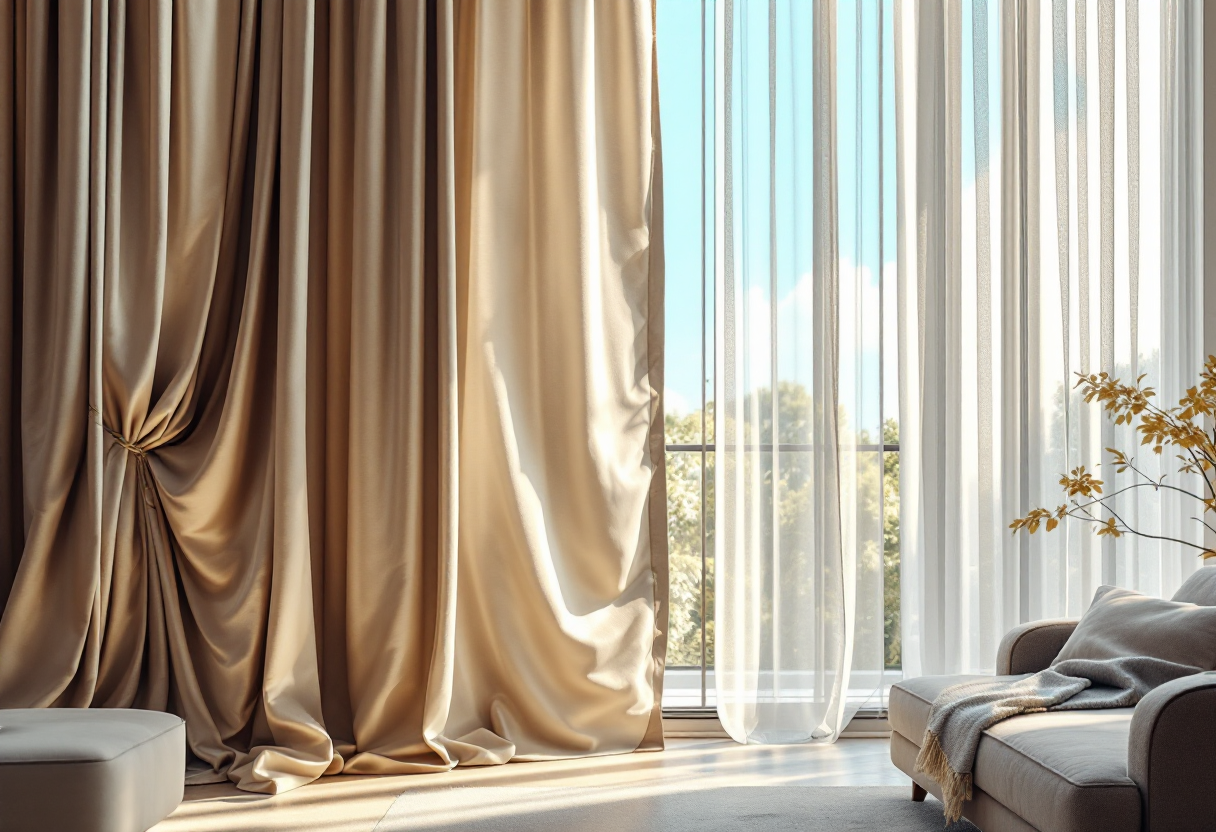 Tende di design per un interno elegante e raffinato