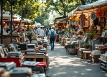 Oggetti vintage in vendita al mercatino di Brescia