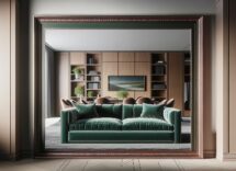 Esempio di arredamento opulento con velluto nel 2025