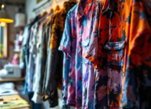 Camicia trasformata in un'opera d'arte unica