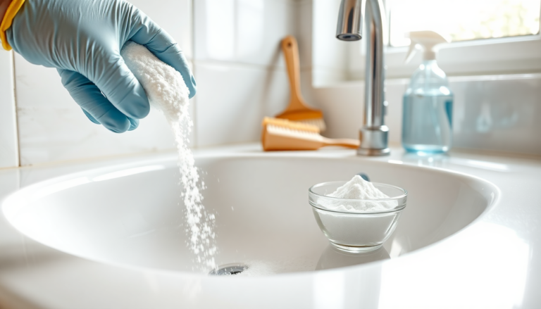 come utilizzare il bicarbonato di sodio per pulire i tubi di scarico 1746701664