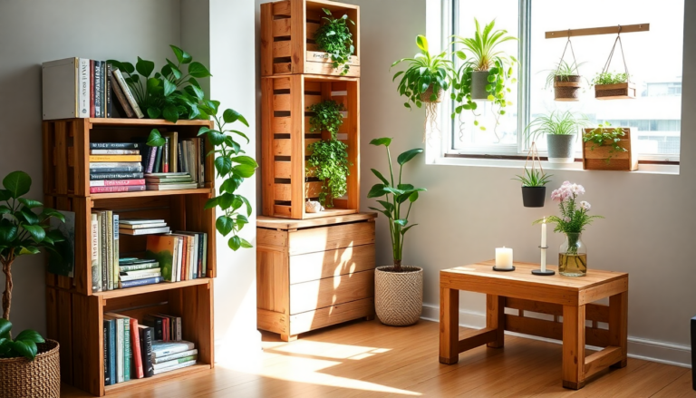 idee creative per arredare con cassette di legno 1747063890