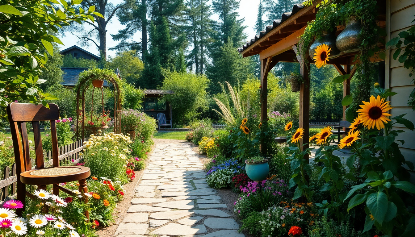 idee creative per un giardino accogliente e colorato 1748459510
