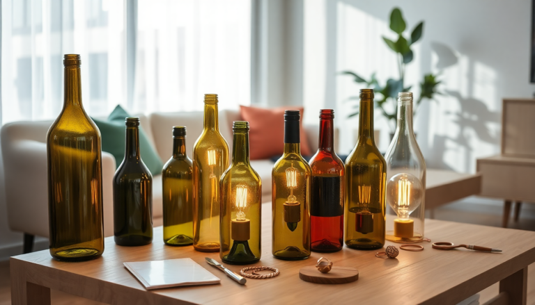 lampade di design con bottiglie di vetro idee creative per la tua casa 1746763854