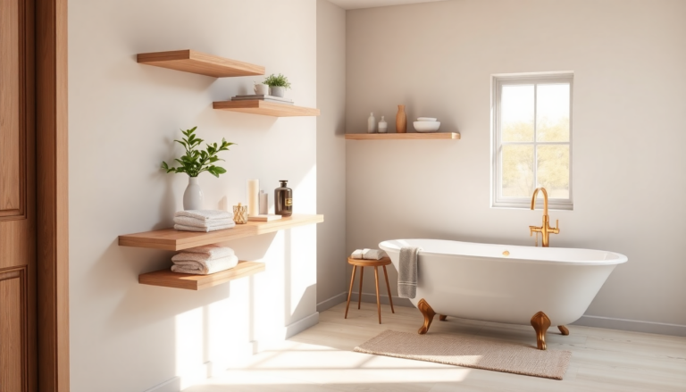 mensole integrate come arredare il bagno con stile 1748347248