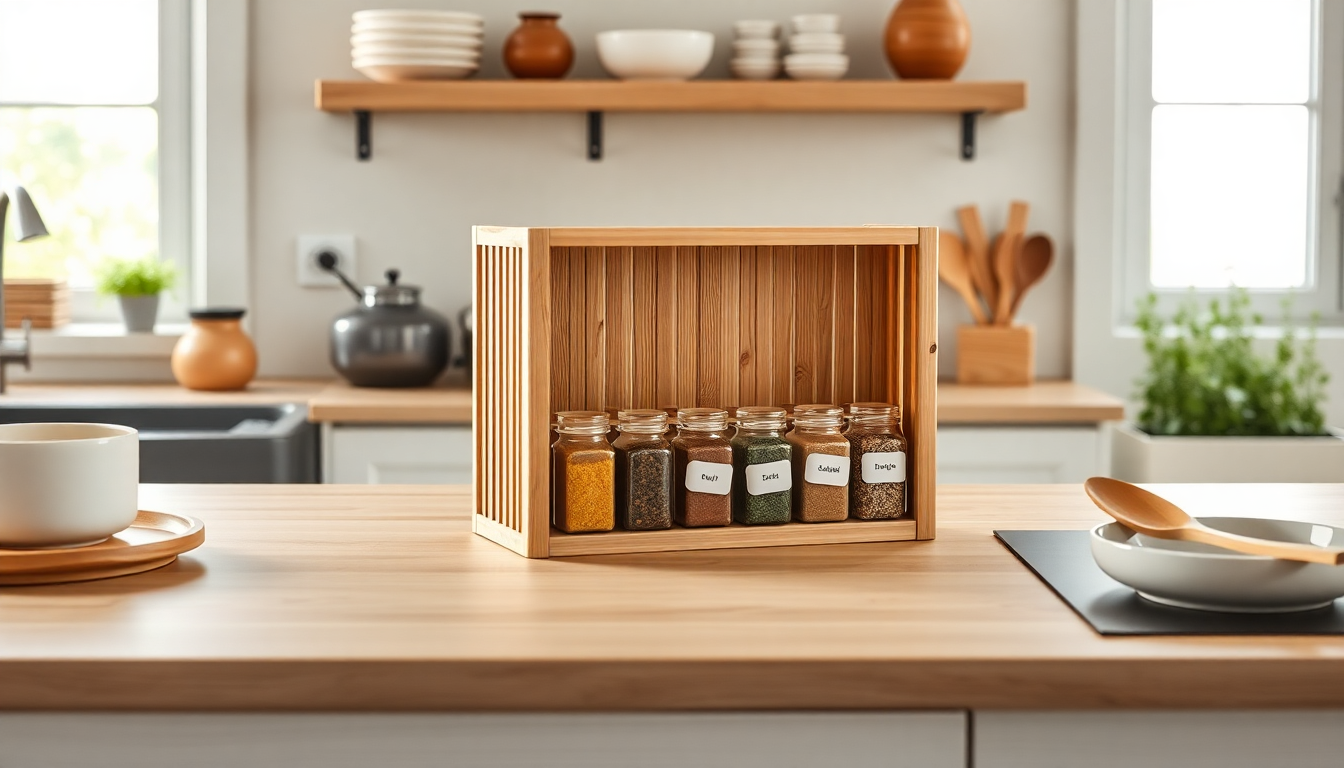 organizza la tua cucina con stile grazie a un porta spezie in bambu 1746182049