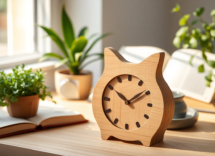 orologio in legno a forma di gatto un tocco di vivacita per la tua casa 1747309563