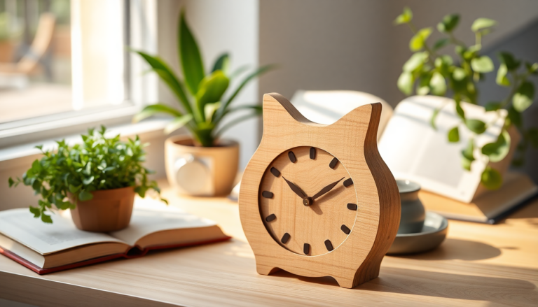 orologio in legno a forma di gatto un tocco di vivacita per la tua casa 1747309563
