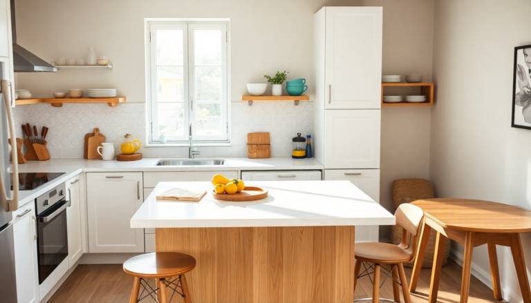 come trasformare una cucina piccola in un accogliente spazio con unisola funzionale 1749661186