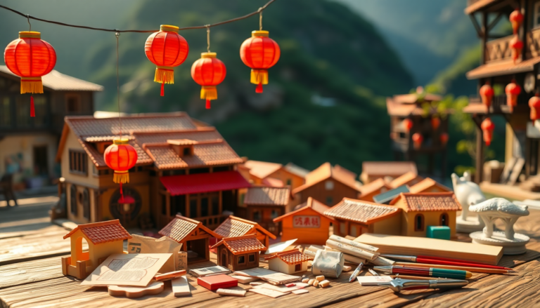 scopri il fascino del kit di bricolage jiufen old street 1749374063