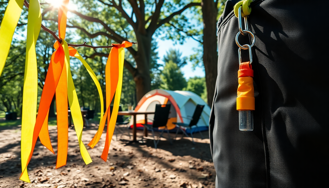 consigli pratici per campeggio con bambini nastri fluo e portachiavi 1752433249