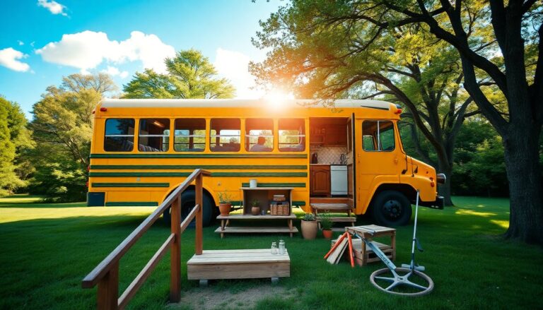 scopri come una giovane coppia ha trasformato un bus scolastico in una splendida casa su ruote 1762108933