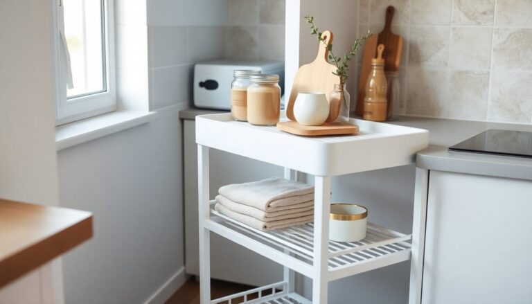 carrello salvaspazio spirit in pp 36x27x76 cm per cucina e bagno 1773369561