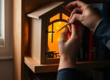 kit book nook fai da te come trasformare la libreria con una miniatura illuminata 1773671979