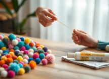 set di pompon colorati da 1000 pezzi per hobby e decorazione 1774039183