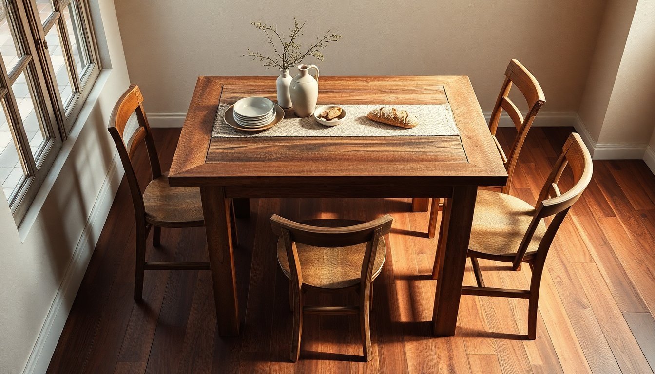 tavolo rustico 110x110 cm in legno massello disponibile a cambiago 1774815955