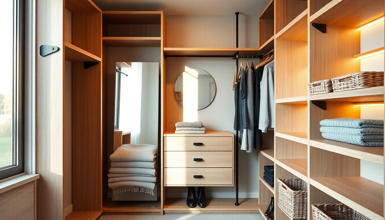 Cabina armadio per piccoli spazi: idee e soluzioni salvaspazio