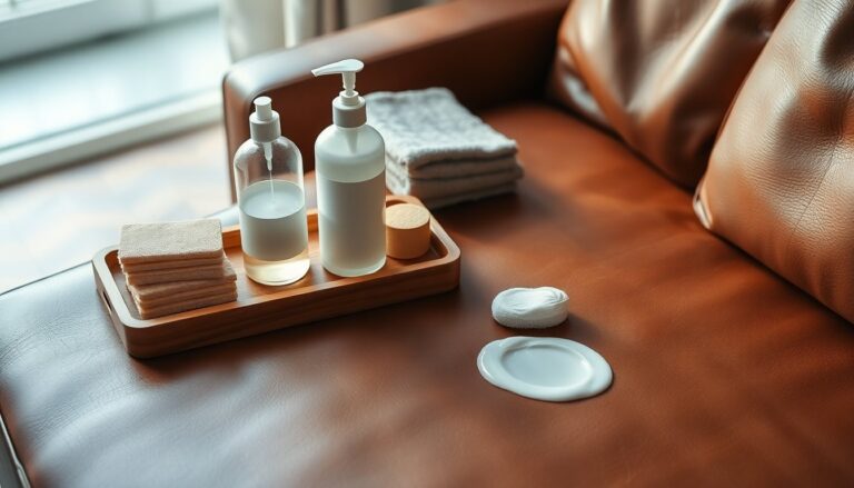 Come pulire e proteggere la pelle dei divani con un kit professionale