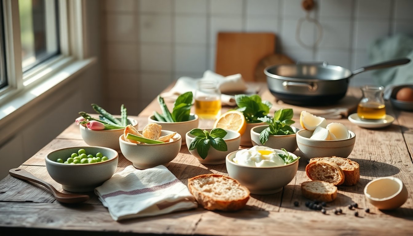 Menu settimanale di primavera: idee semplici e veloci