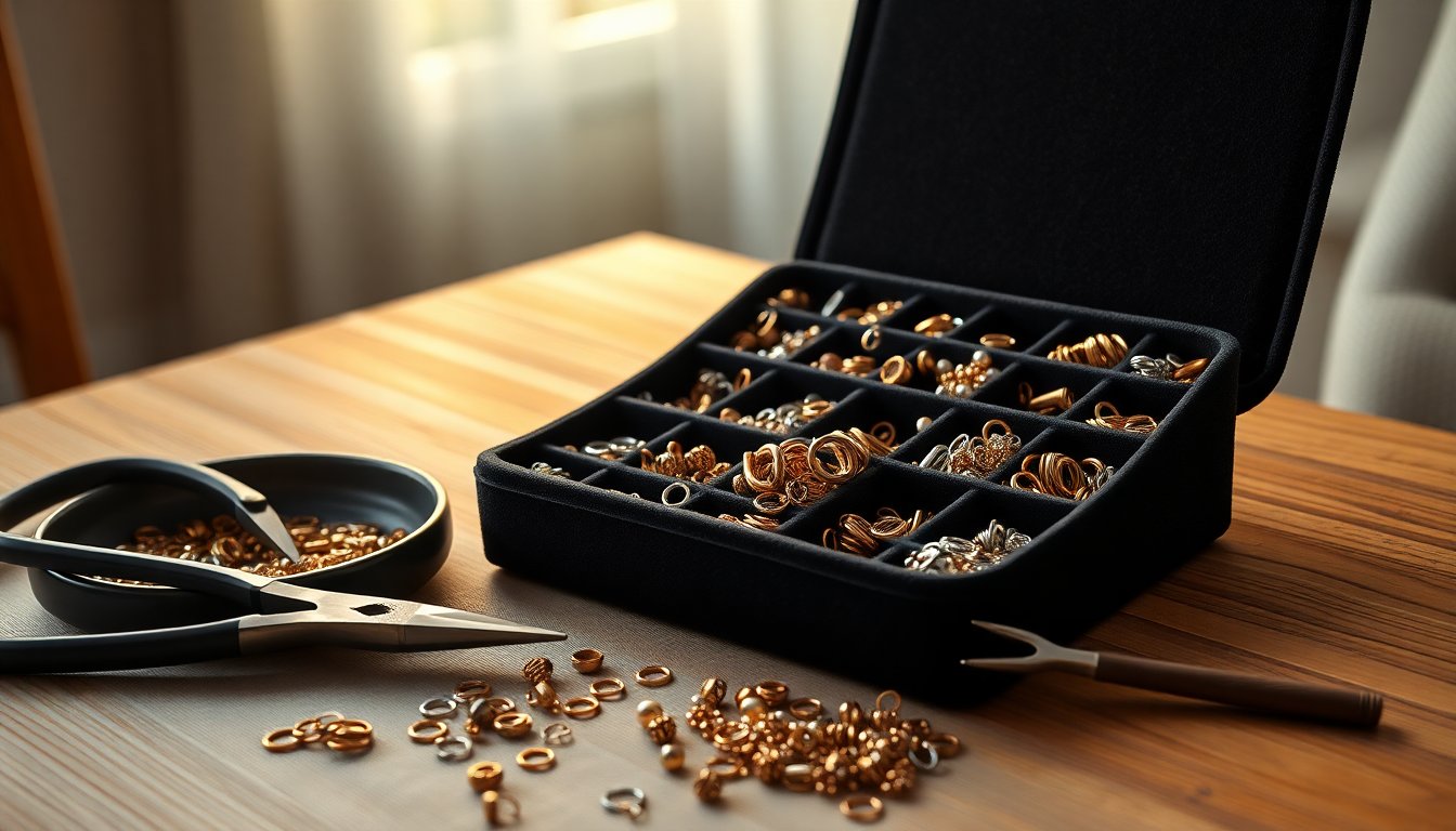 Set completo di minuteria per bijoux: 1152 pezzi per hobby e vendita