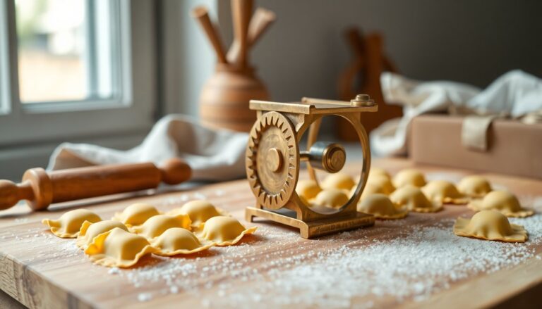 Tagliapasta in ottone La Gondola per ravioli perfetti