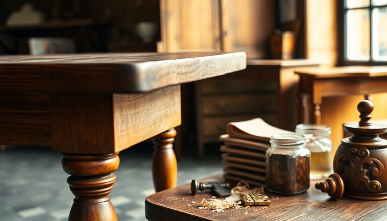 Tavolo rustico in legno massello: usato, pronto per essere restaurato